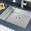 Wells Sinkware Handcrafted 23" 18-Gauge Undermount Single Bowl ADA Compliant Stainless Steel Kitchen Sink with Strainer
