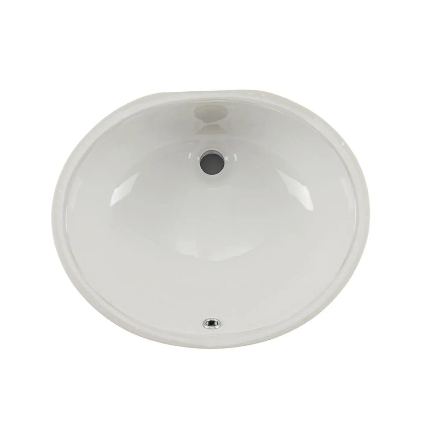 Wells Sinkware 17-Inch Oval Undermount Single Bowl Bathroom Sink