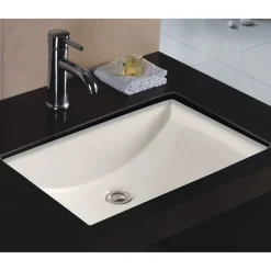 Wells Sinkware 22-Inch Rectangular Single Bowl Undermount Bathroom Sink