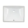 Wells Sinkware 20-Inch Rectangular Undermount Single Bowl Bathroom Sink
