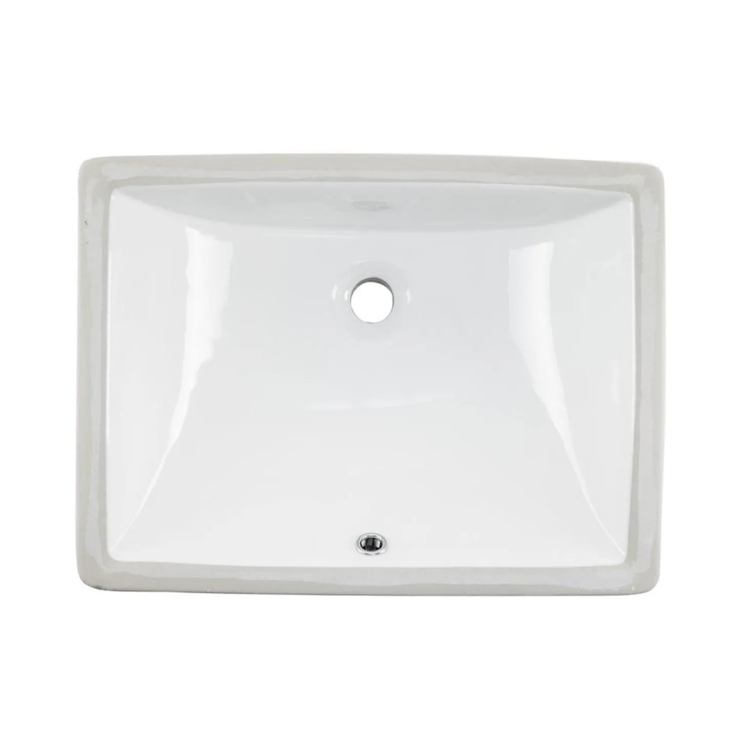 Wells Sinkware 20-Inch Rectangular Undermount Single Bowl Bathroom Sink