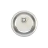 Wells Sinkware 19" Round 18-Gauge Undermount Single Bowl Stainless Steel Kitchen Bar Sink