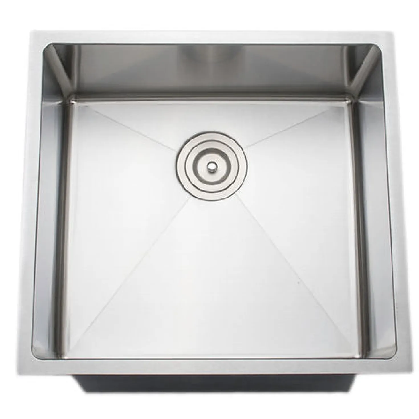 Wells Sinkware Small Radius 21" 16-Gauge Undermount Stainless Steel Kitchen Bar Sink