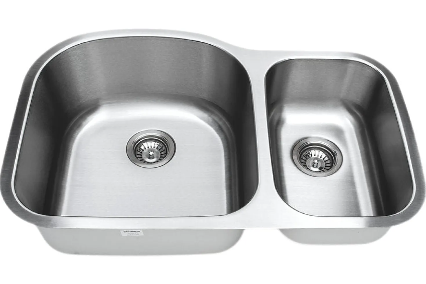 Wells Sinkware 32" Undermount Double Bowl 16 Gauge Stainless Kitchen Sink with Grids & Drains