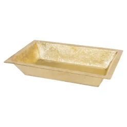 22" x 14" Brass Heavy Gauge Bathroom Sink