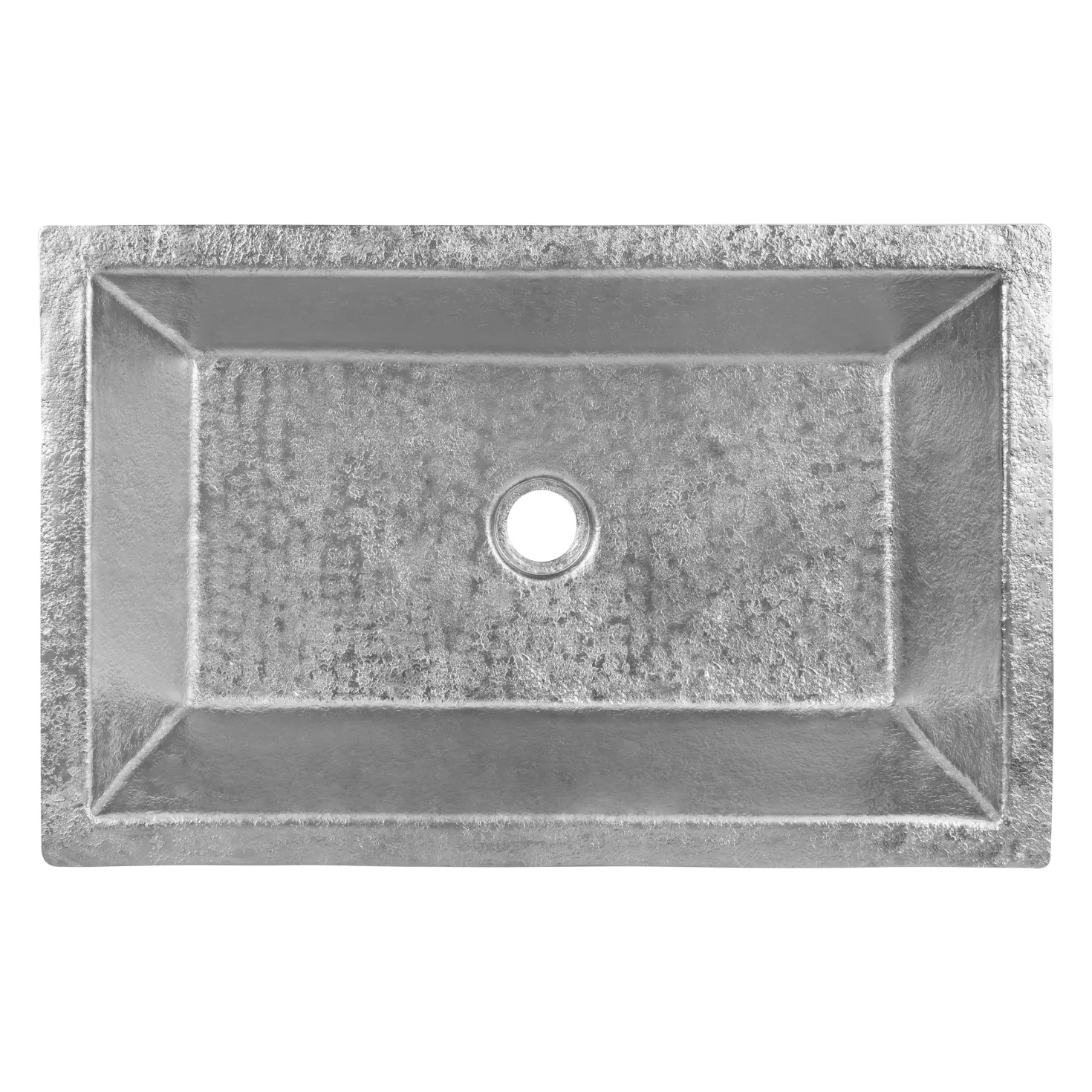 22" x 14" Nickel Plated Heavy Gauge Bathroom Sink