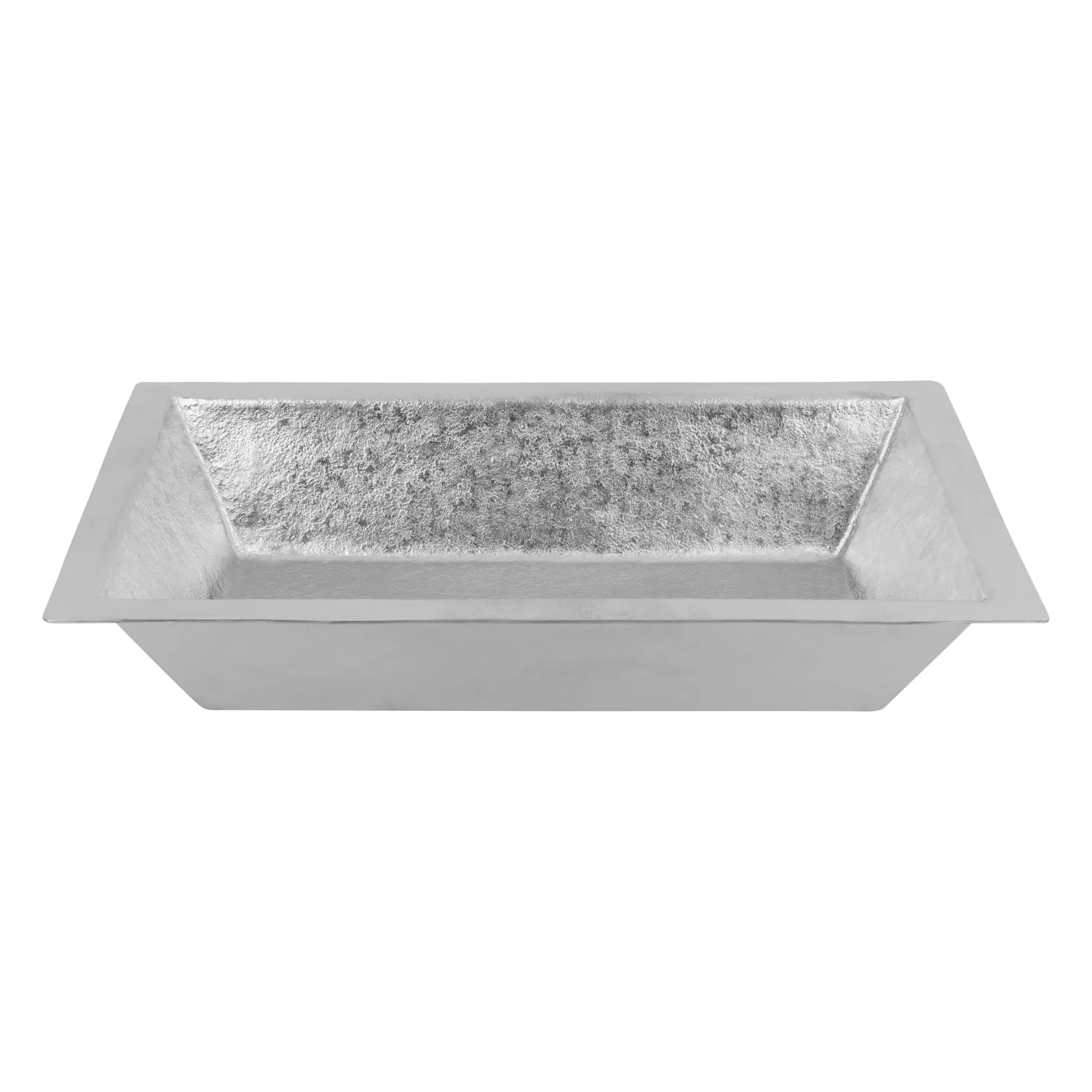 22" x 14" Nickel Plated Heavy Gauge Bathroom Sink