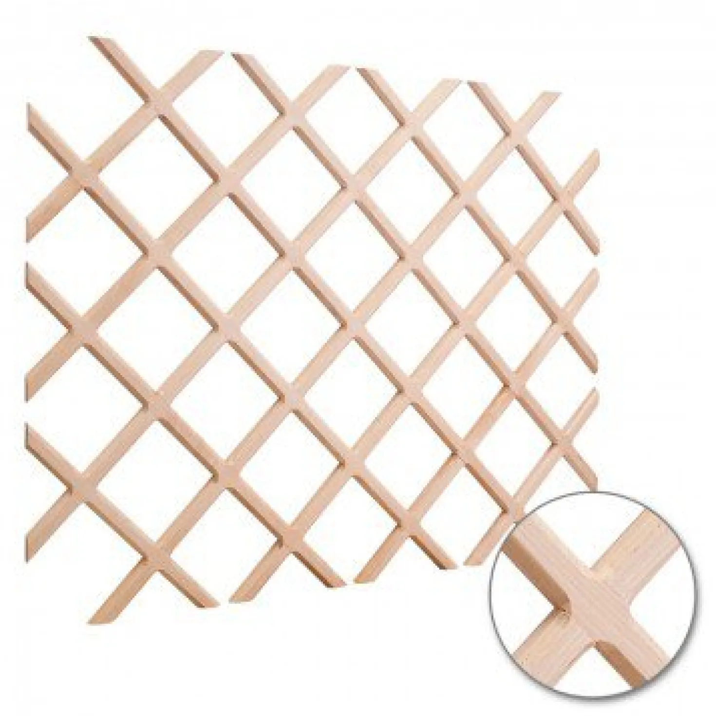 25" x 45" Wine Lattice Rack with Bevel
