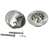 Zinc Alloy Trip Lever Tub Drain Conversion Kit in Brushed Nickel